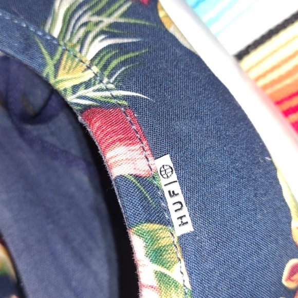 HUF Sutter Navy Floral Sneaker US Men's Size 9.5 UK 8.5 - Picture 4 of 7